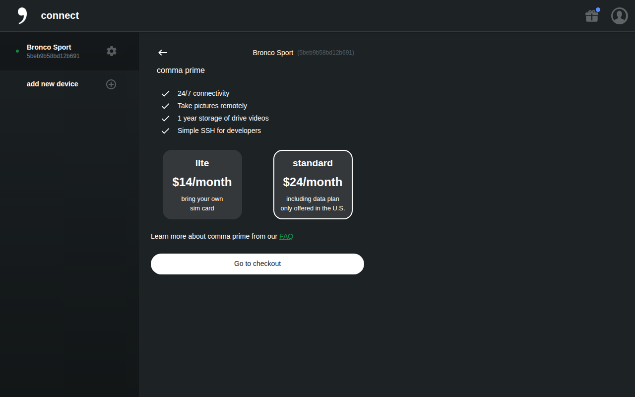 Prime checkout desktop