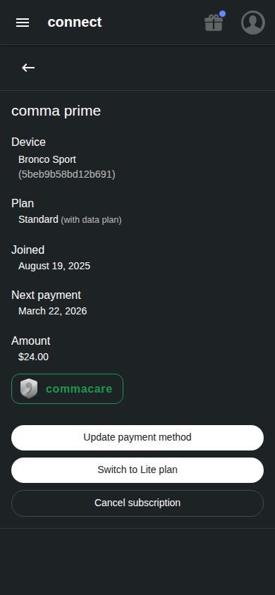 Prime management mobile