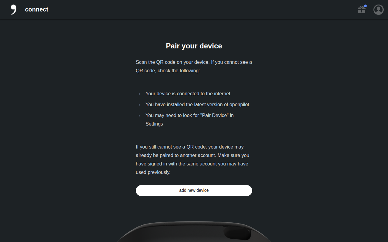 Pair a device desktop