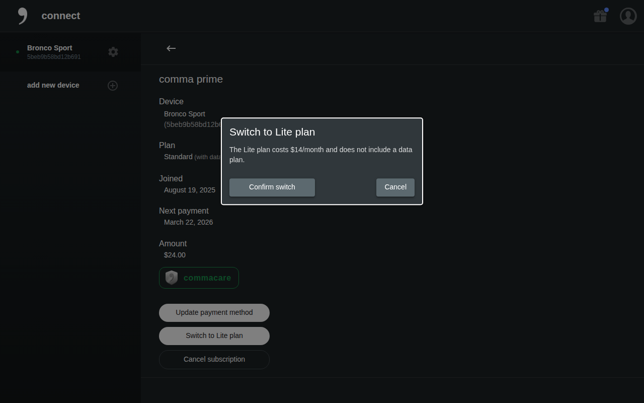 Switch prime plan modal desktop