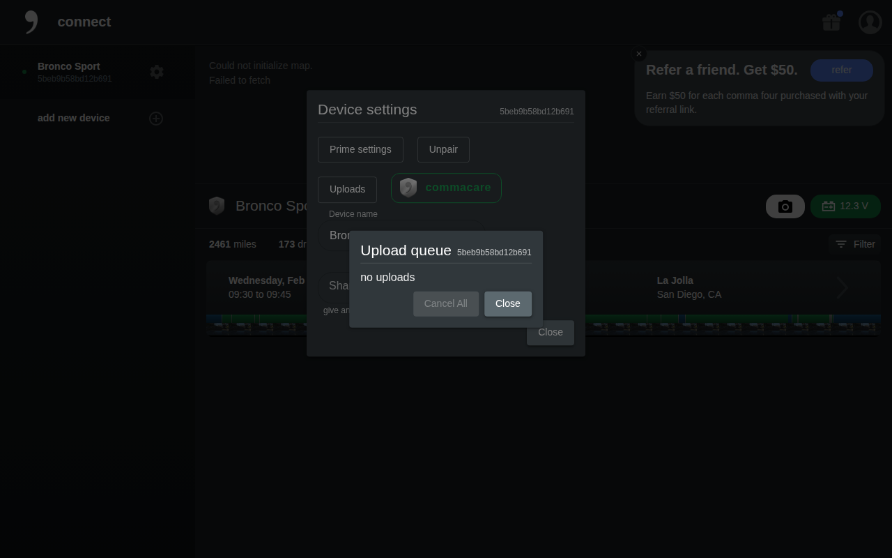 Upload queue modal desktop